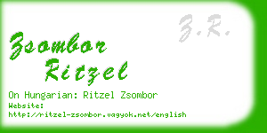 zsombor ritzel business card
